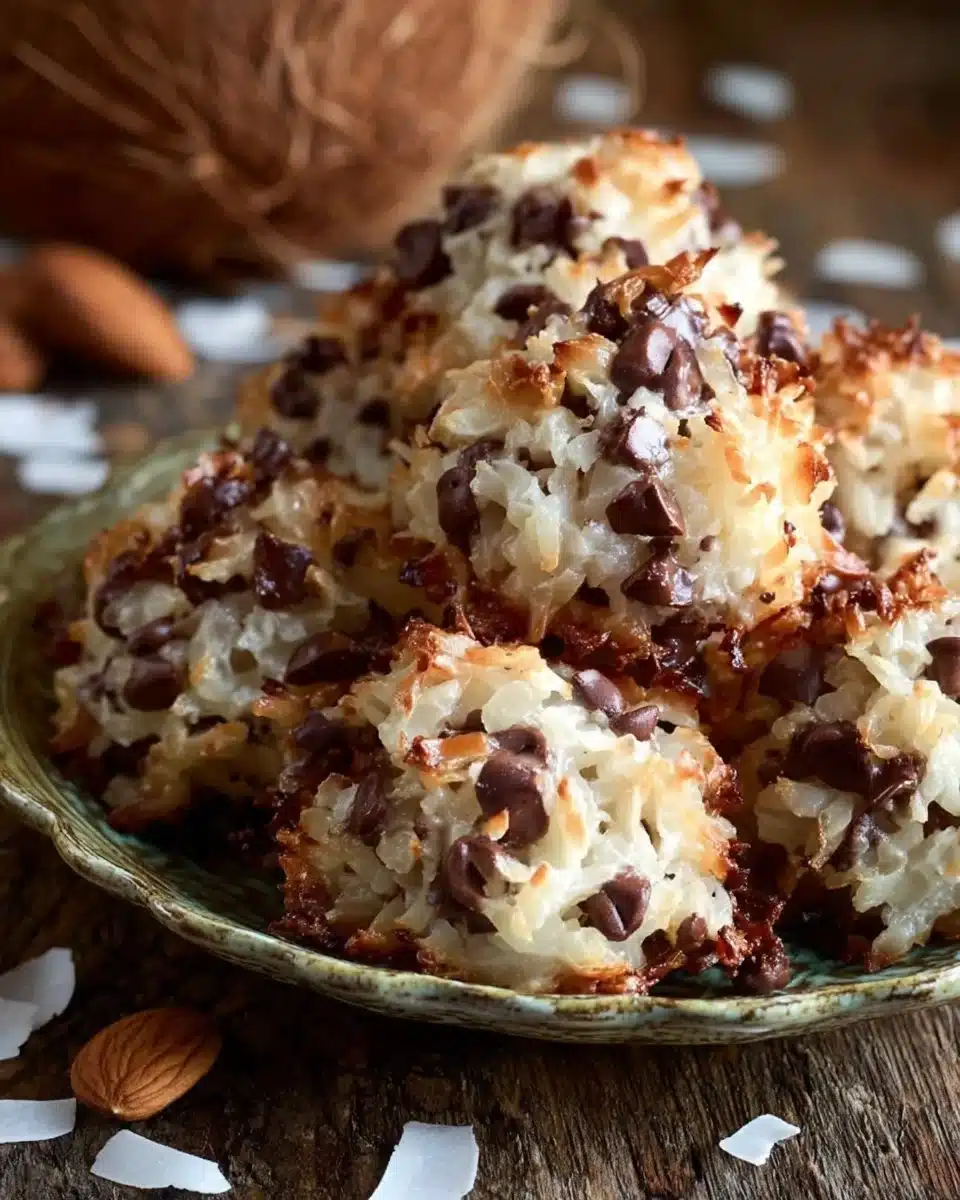 Almond Joy-inspired Chewy Coconut Clusters 6 Almond Joy-inspired Chewy Coconut Clusters