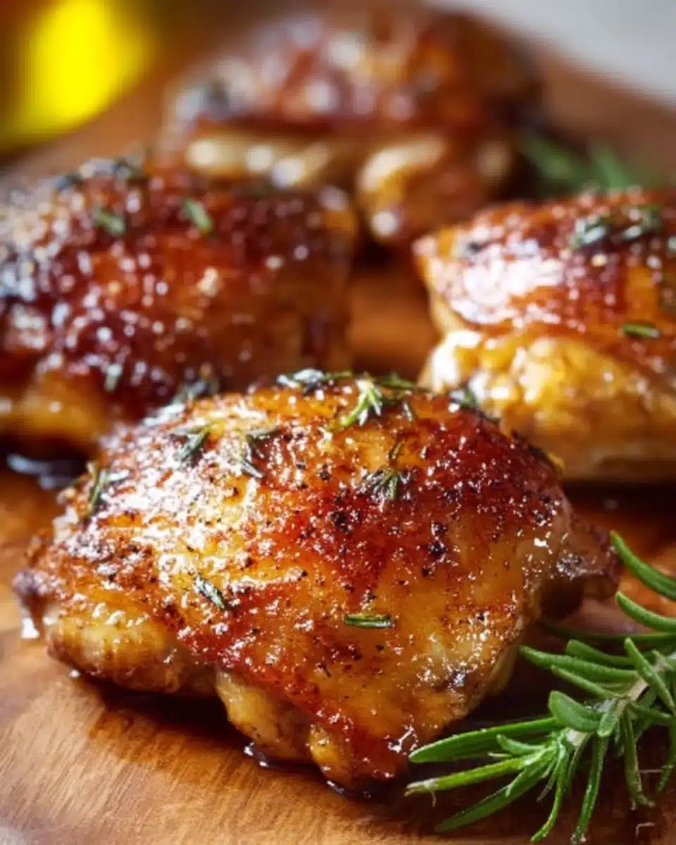 Baked Chicken Thighs 4 Crispy and Juicy Baked Chicken Thighs