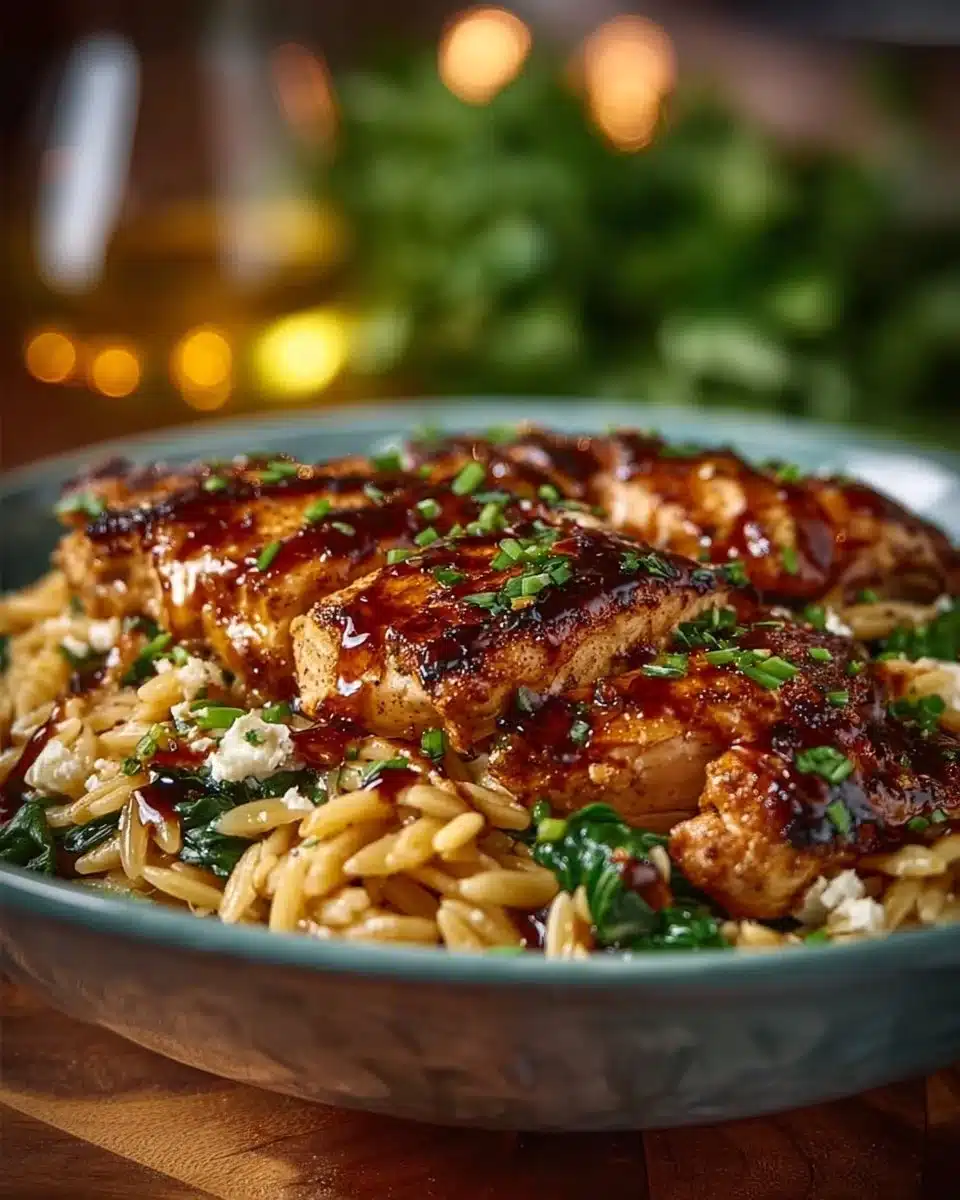 Balsamic Chicken Orzo 6 Balsamic Chicken Orzo