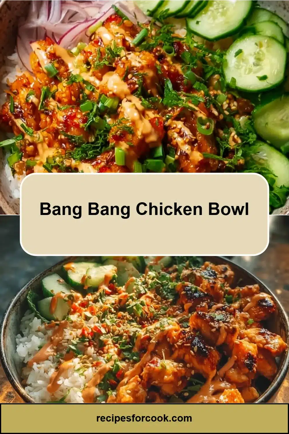 Bang Bang Chicken Bowl 5 Bang Bang Chicken Bowl