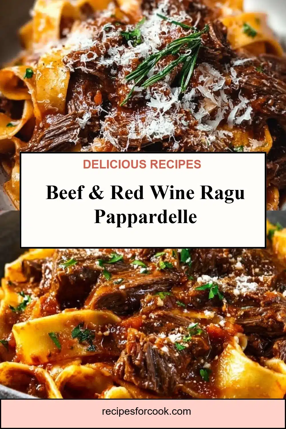 Beef & Red Wine Ragu Pappardelle 5 Beef & Red Wine Ragu Pappardelle