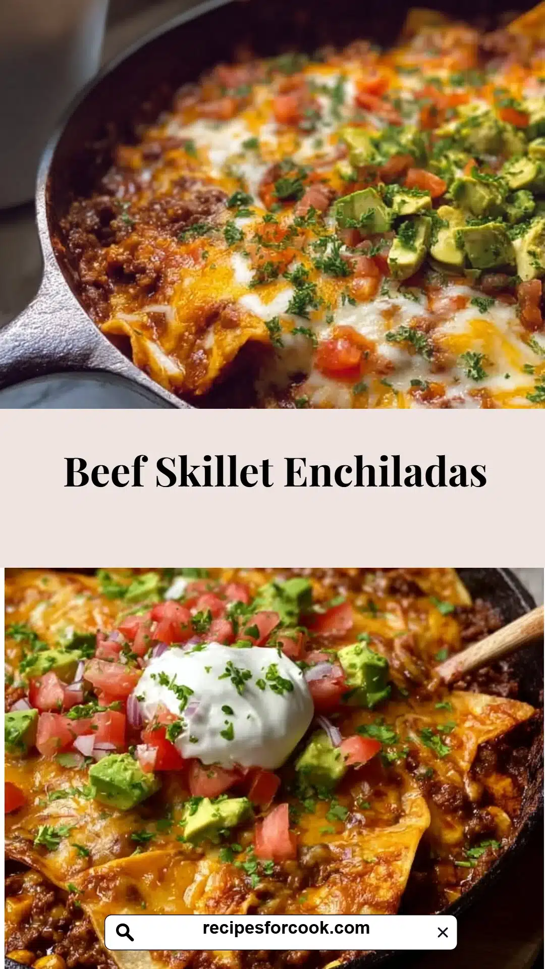 Beef Skillet Enchiladas 5 Beef Skillet Enchiladas