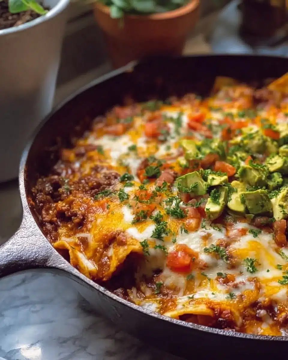 Beef Skillet Enchiladas 6 Beef Skillet Enchiladas