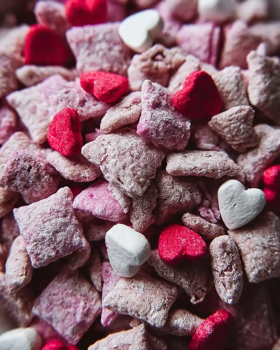 Best 11 Valentine’s Day Cookie Recipes for a Sweet Celebration 3 Puppy Chow for Valentine's Day