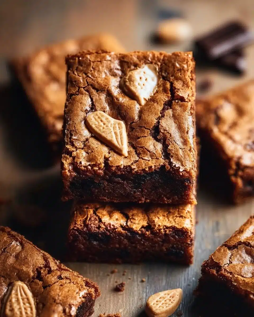 Biscoff Blondies 6 Biscoff Blondies