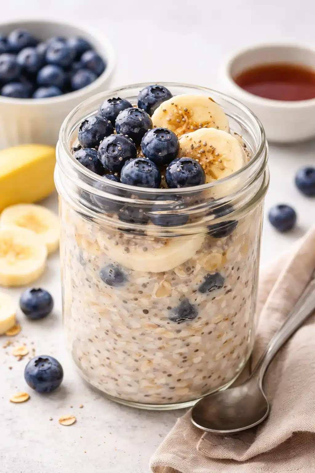 Blueberry Banana Overnight Oats 4 5-Ingredient Blueberry Banana Overnight Oats Recipe