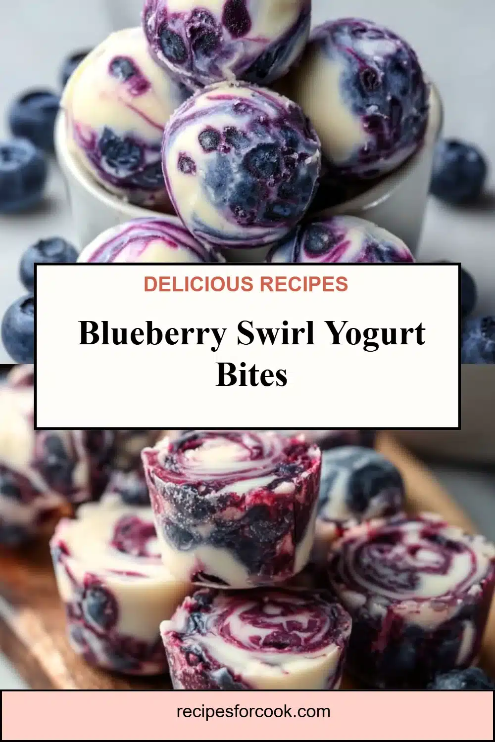 Blueberry Swirl Yogurt Bites 5 Blueberry Swirl Yogurt Bites