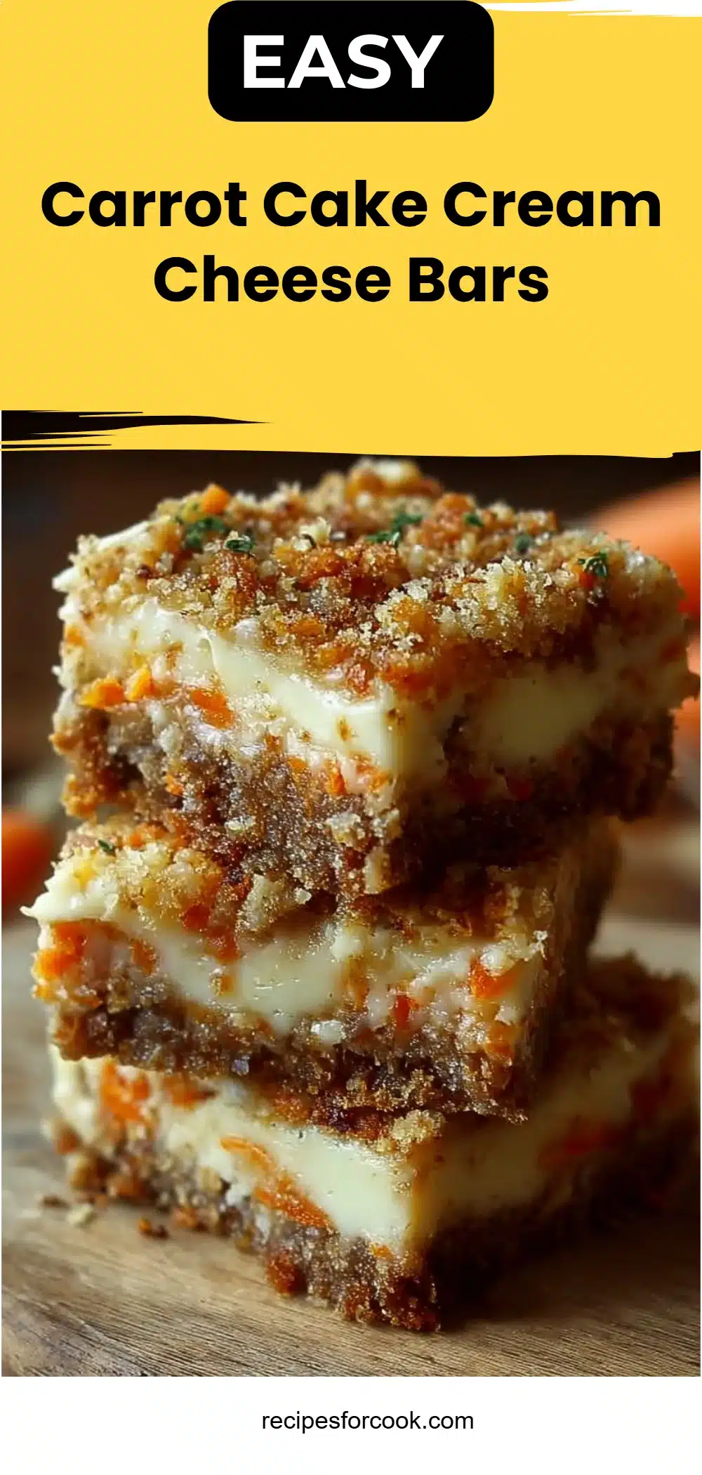 Carrot Cake Cream Cheese Bars 5 Carrot Cake Cream Cheese Bars
