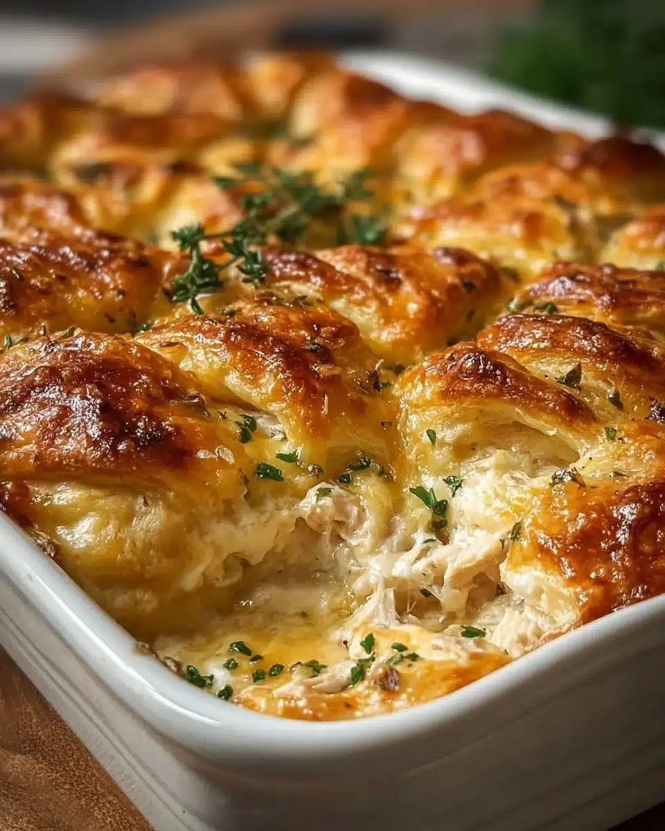 Cheesy Chicken Crescent Bake 4 Cheesy Chicken Crescent Bake