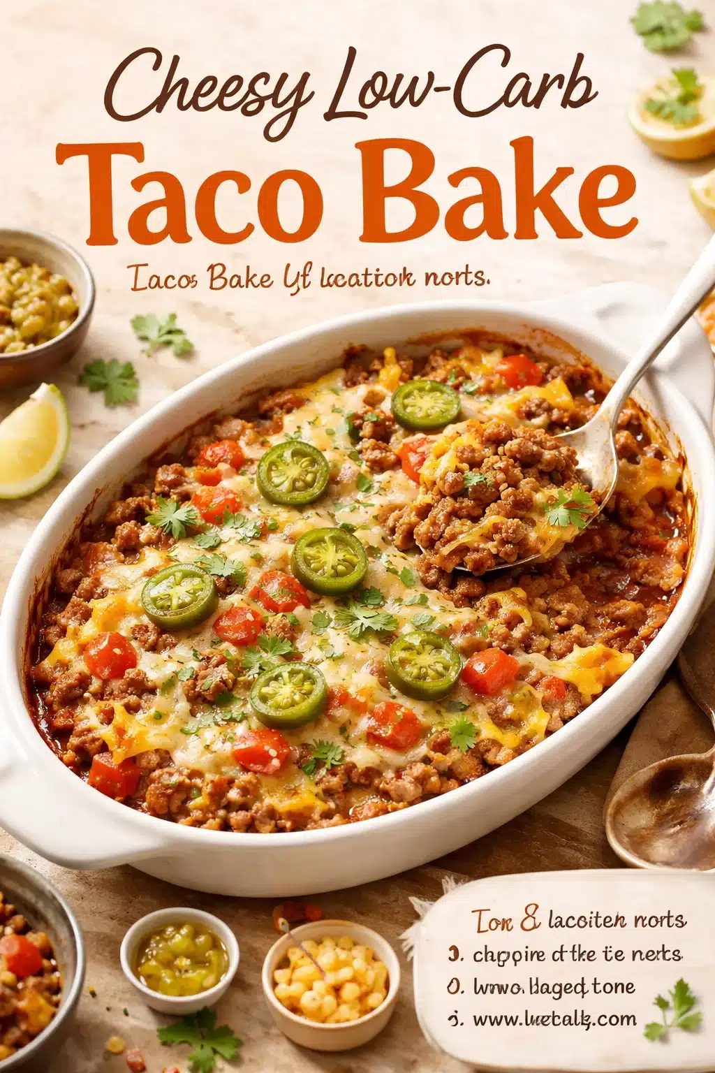 Cheesy Low-Carb Taco Bake 5 Cheesy Low-Carb Taco Bake