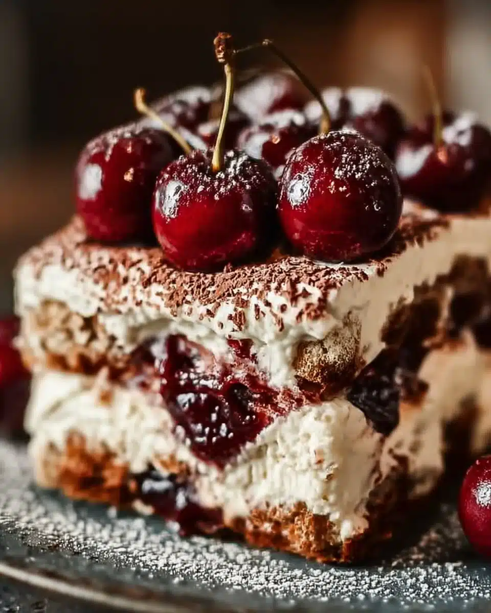 Cherry Amaretto Tiramisu 6 Cherry Amaretto Tiramisu