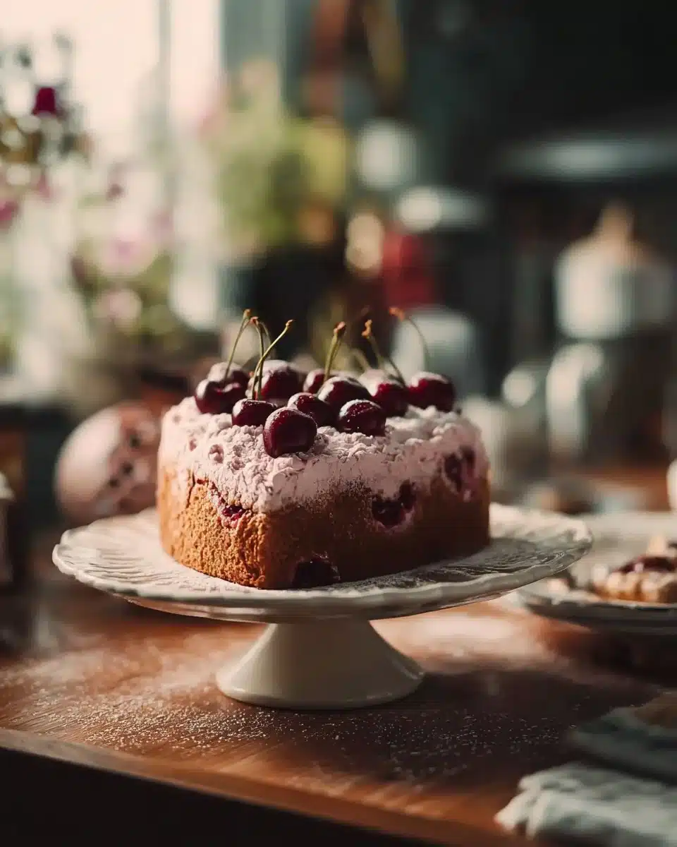 Cherry Berry Vintage Heart Cake 6 Cherry Berry Vintage Heart Cake