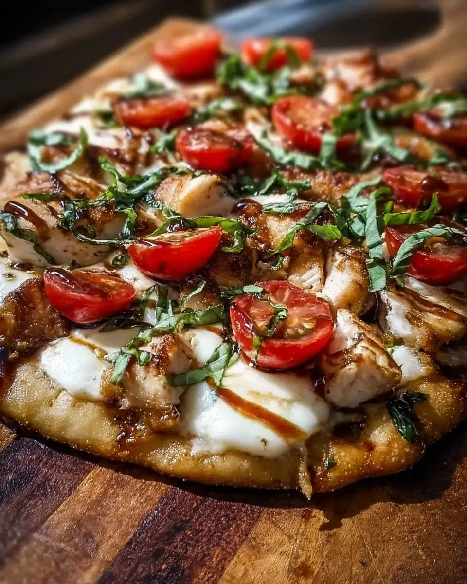 Chicken Caprese Flatbread 6 Chicken Caprese Flatbread - Recipe Flame