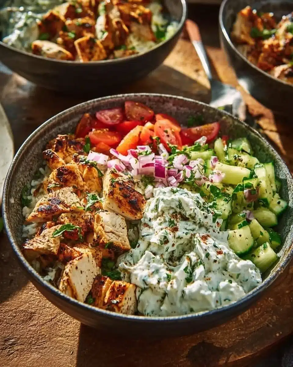 Chicken Tzatziki Bowls 6 Chicken Tzatziki Bowls