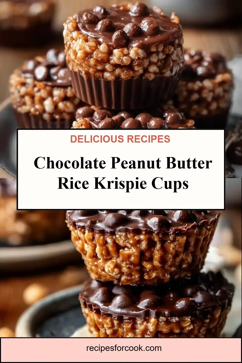 Chocolate Peanut Butter Rice Krispie Cups 5 Chocolate Peanut Butter Rice Krispie Cups