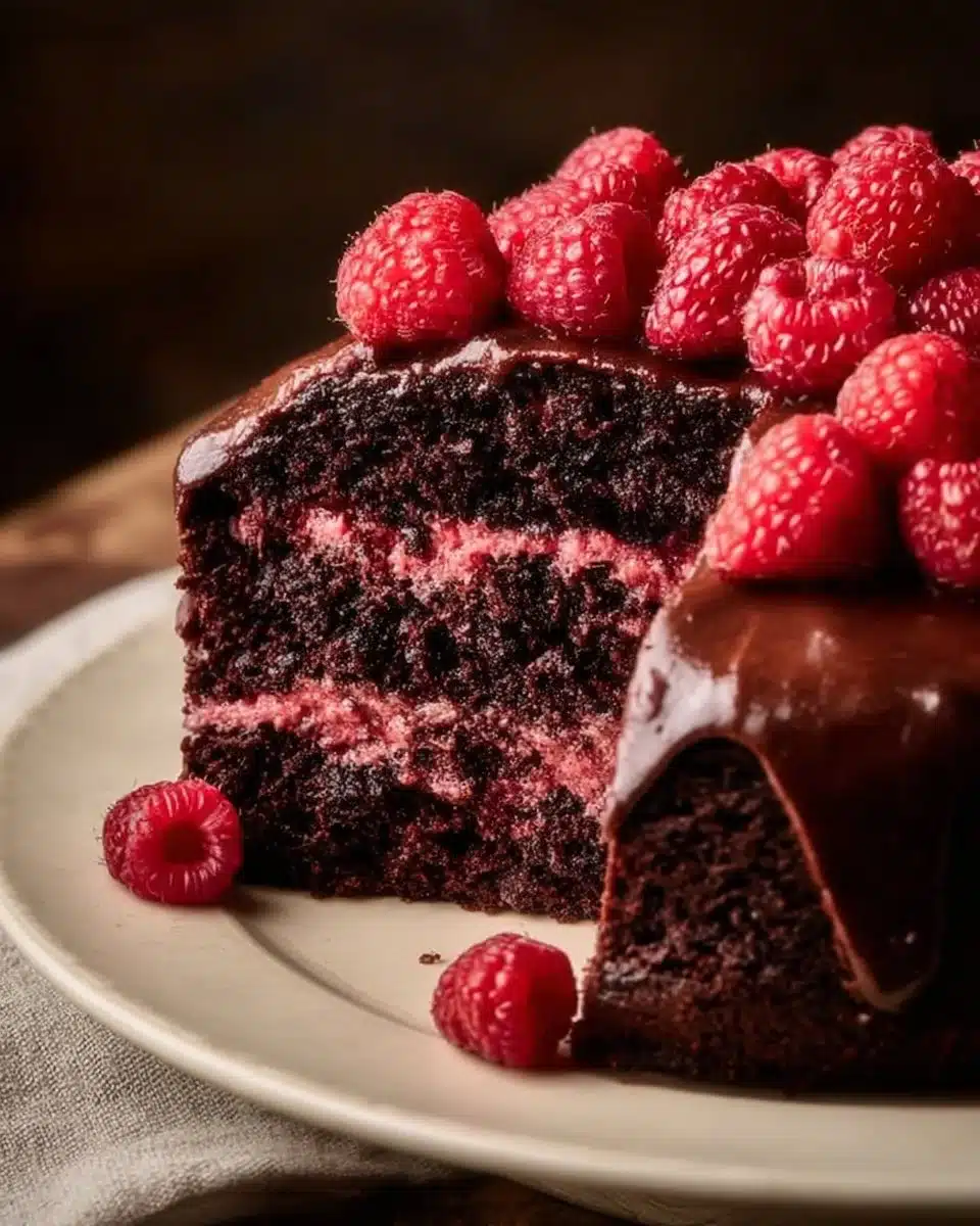 Chocolate Raspberry Cake 6 Chocolate Raspberry Cake