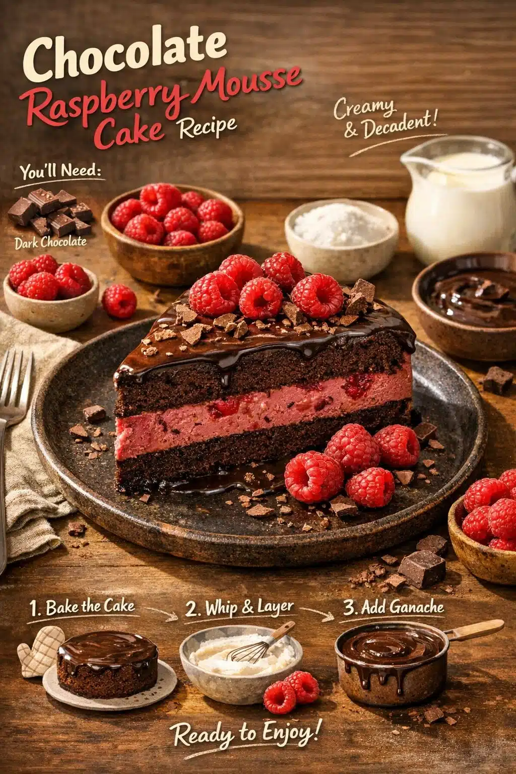 Chocolate Raspberry Mousse Cake Recipe 5 Chocolate Raspberry Mousse Cake Recipe
