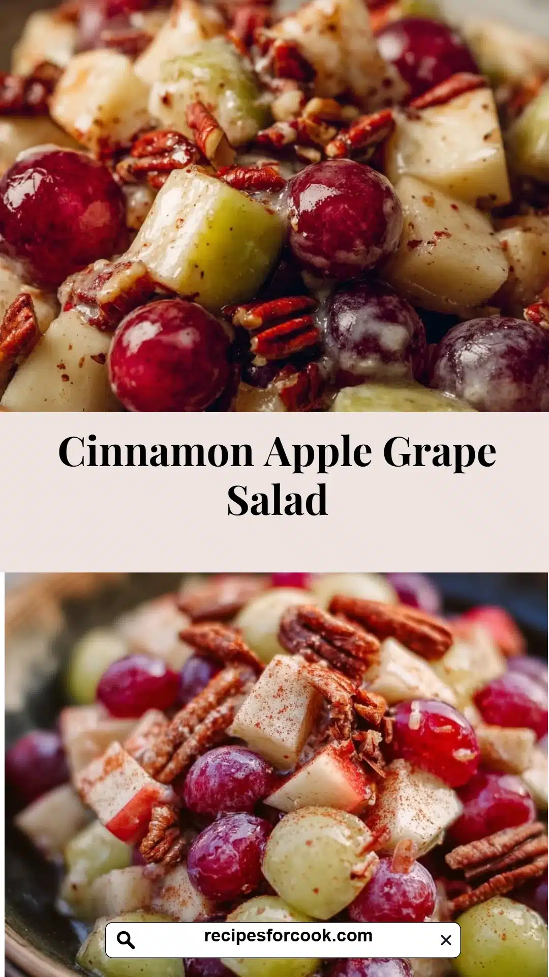 Cinnamon Apple Grape Salad 5 Cinnamon Apple Grape Salad