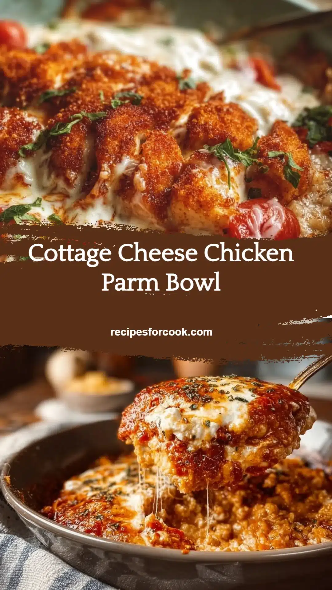 Cottage Cheese Chicken Parm Bowl 5 Cottage Cheese Chicken Parm Bowl