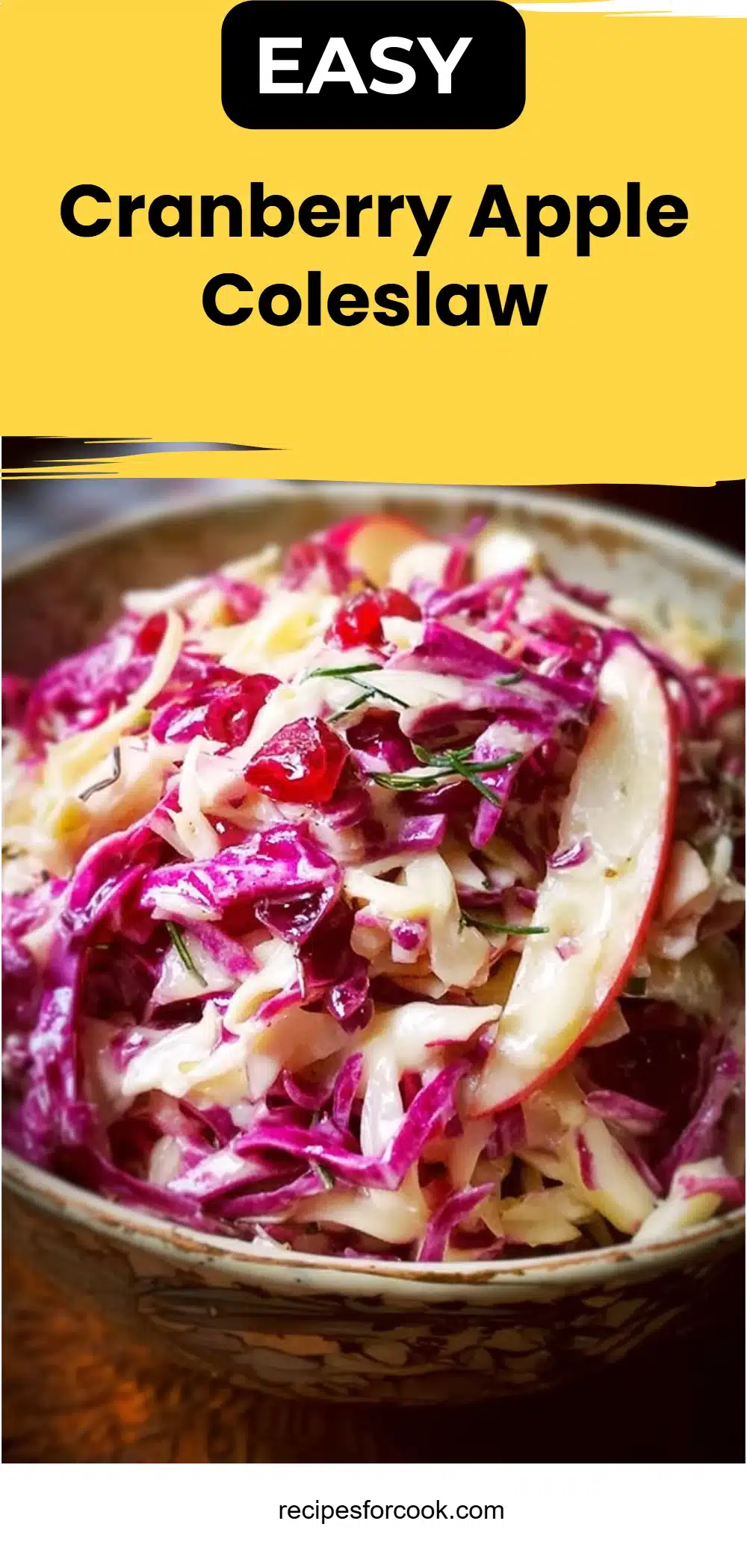 Cranberry Apple Coleslaw 5 Cranberry Apple Coleslaw