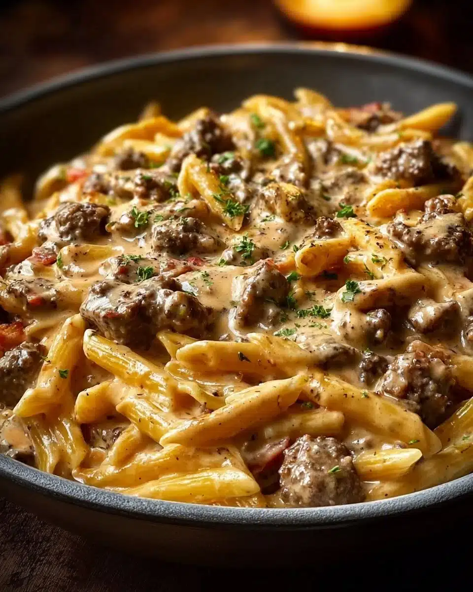 Creamy Beef Pasta 4 Creamy Beef Pasta