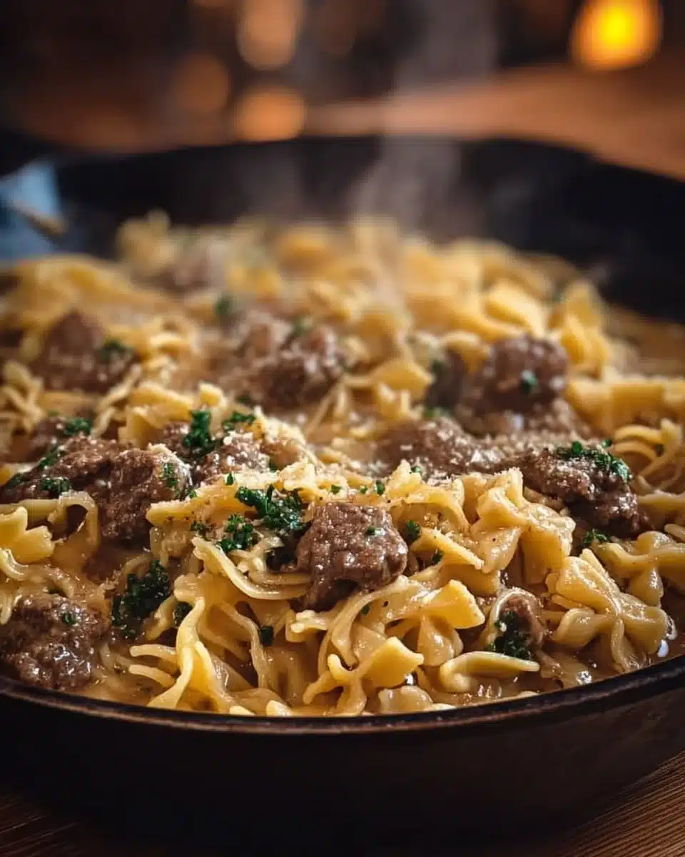 Creamy Beef Pasta 4 Creamy Beef Pasta