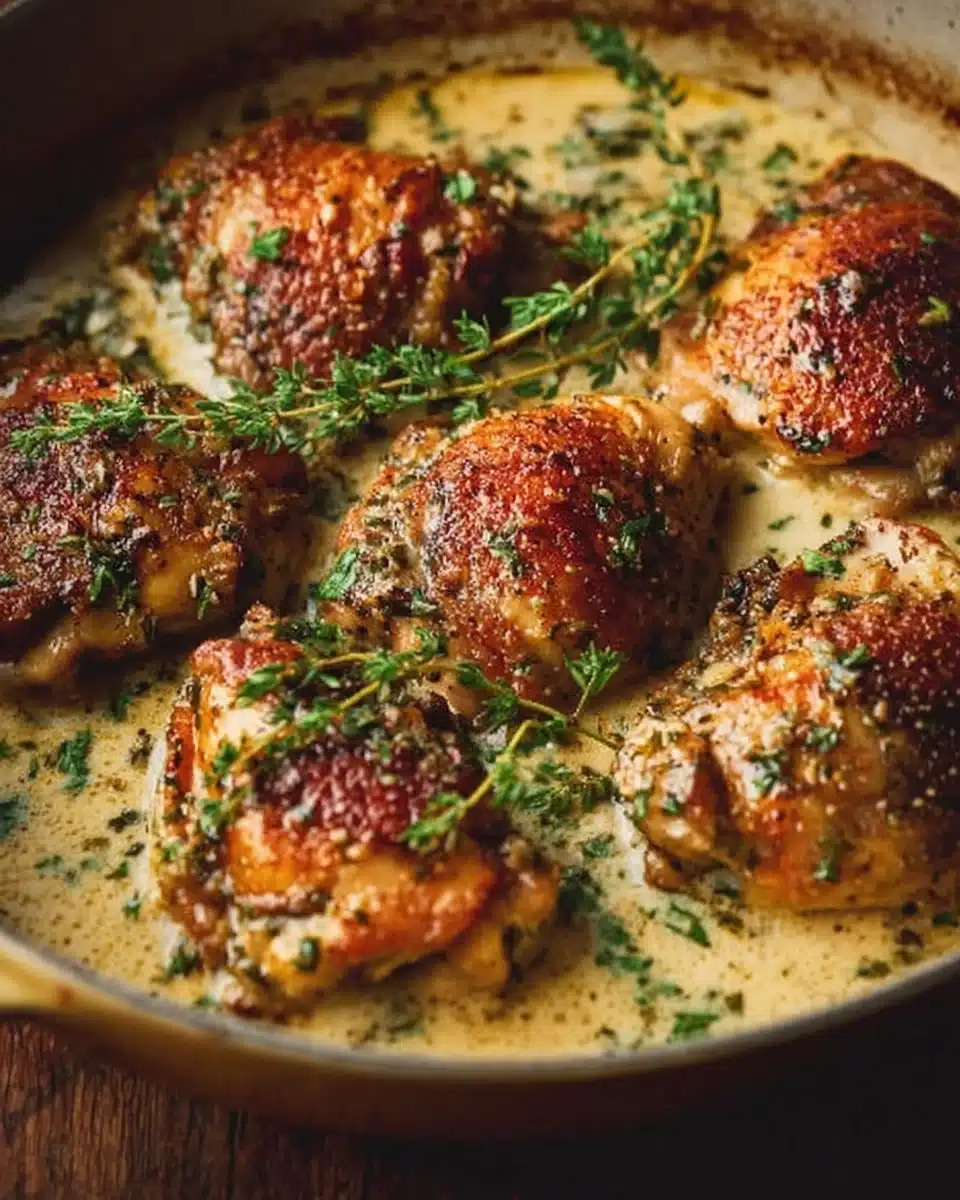 Creamy Garlic Chicken Thighs 4 Creamy Garlic Chicken Thighs (Restaurant-Style, 30 Minutes)
