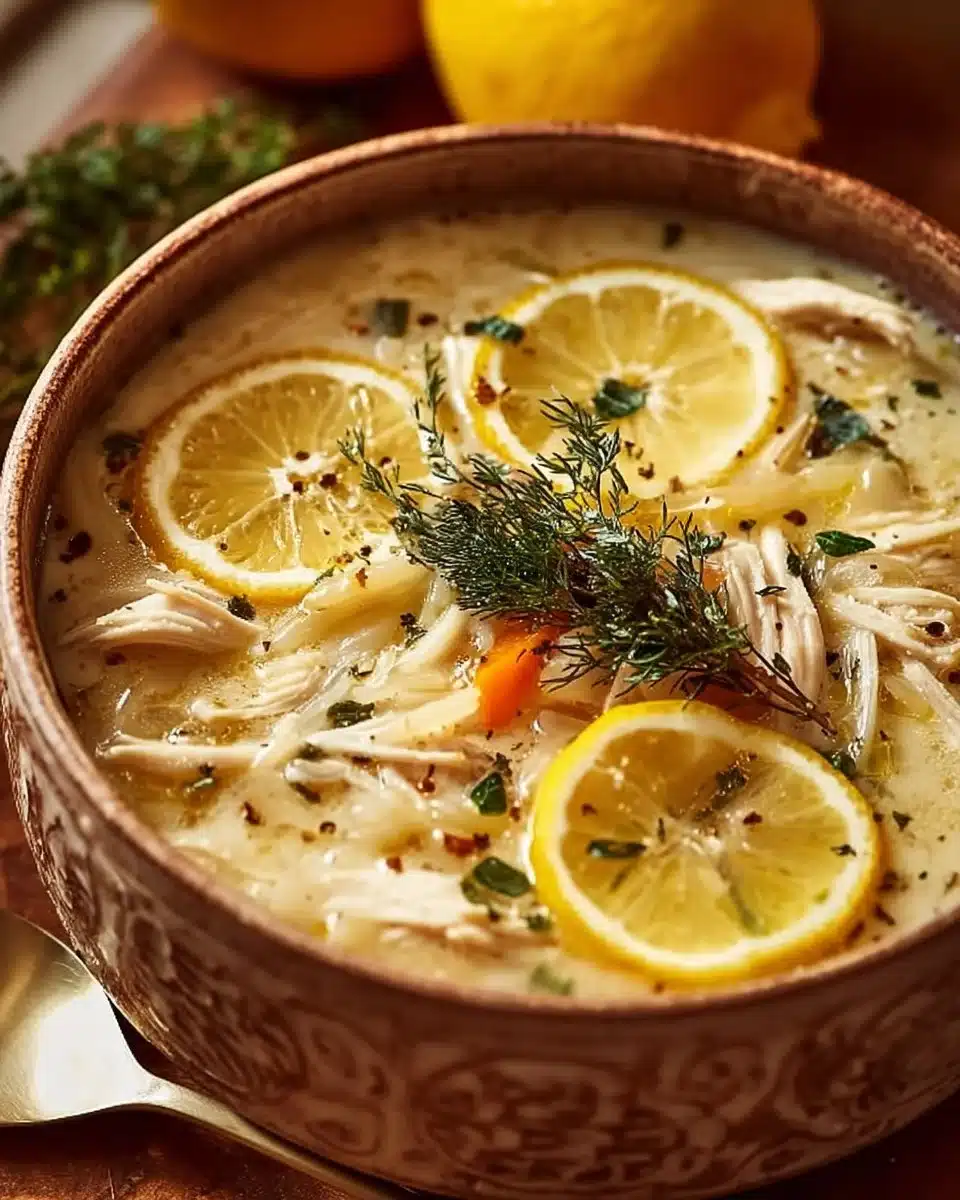 Creamy Greek Lemon Chicken Soup 6 Creamy Greek Lemon Chicken Soup - Homefoodkitchen