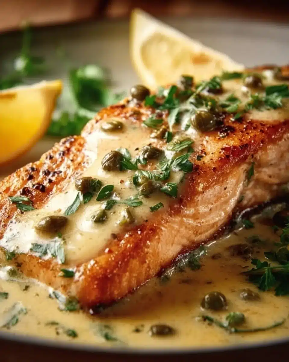 Creamy Lemon Garlic Salmon Piccata 6 Creamy Lemon Garlic Salmon Piccata