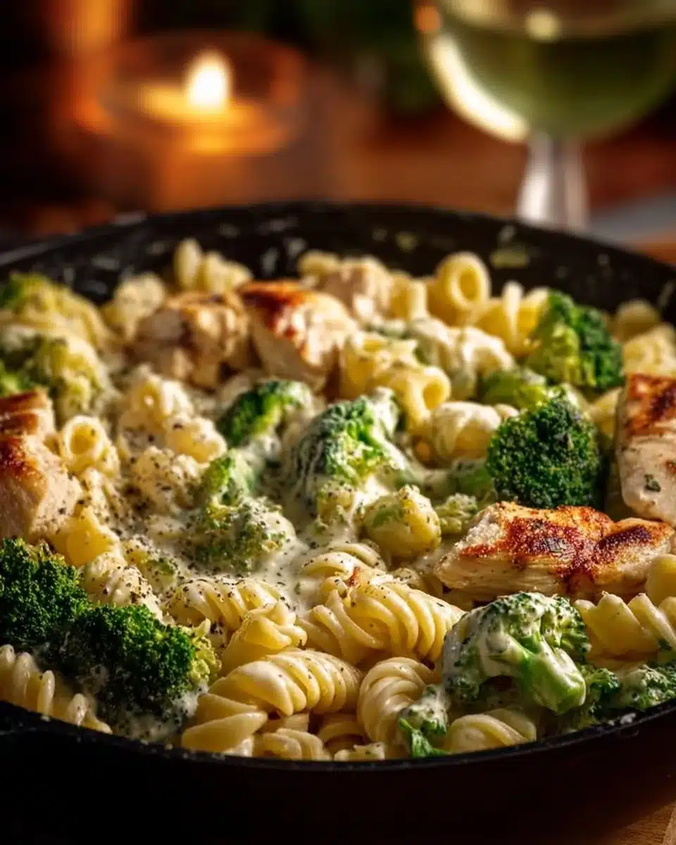 Creamy Pasta with Broccoli and Rotisserie Chicken 4 Creamy Rotisserie Chicken Broccoli Pasta