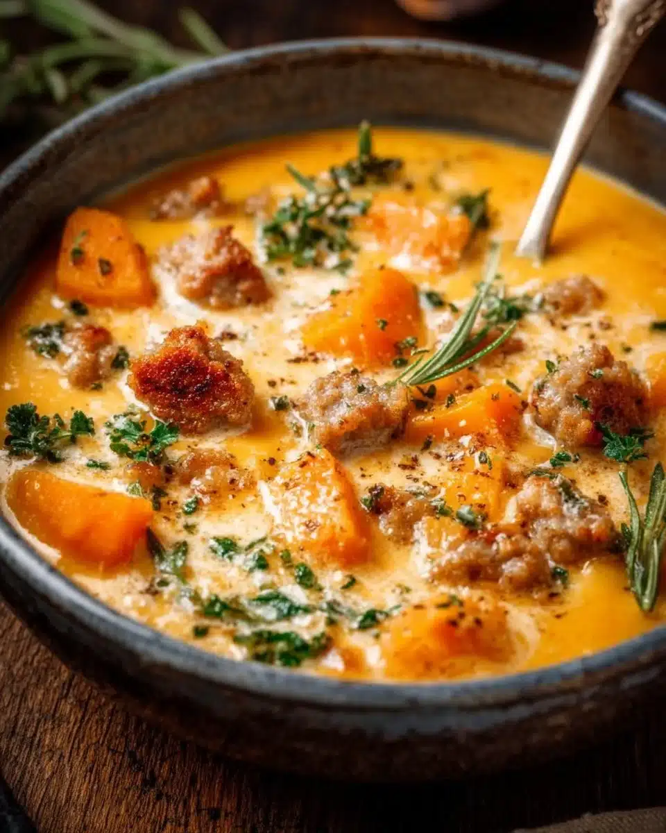 Creamy Sweet Potato and Sausage Soup 6 Creamy Sweet Potato and Sausage Soup