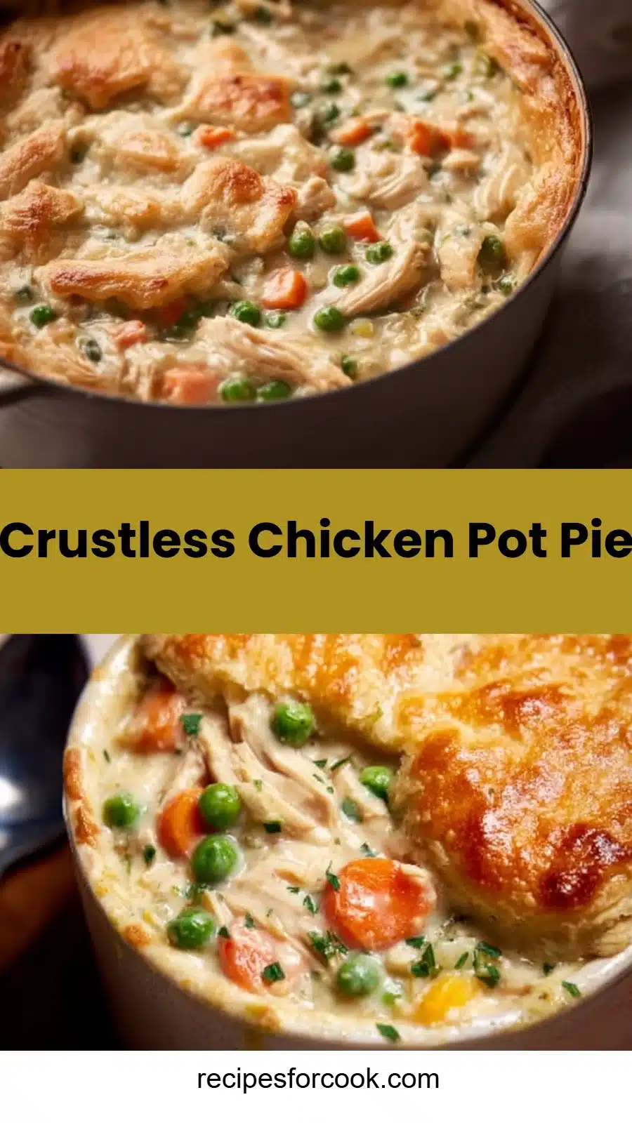 Crustless Chicken Pot Pie 5 Crustless Chicken Pot Pie