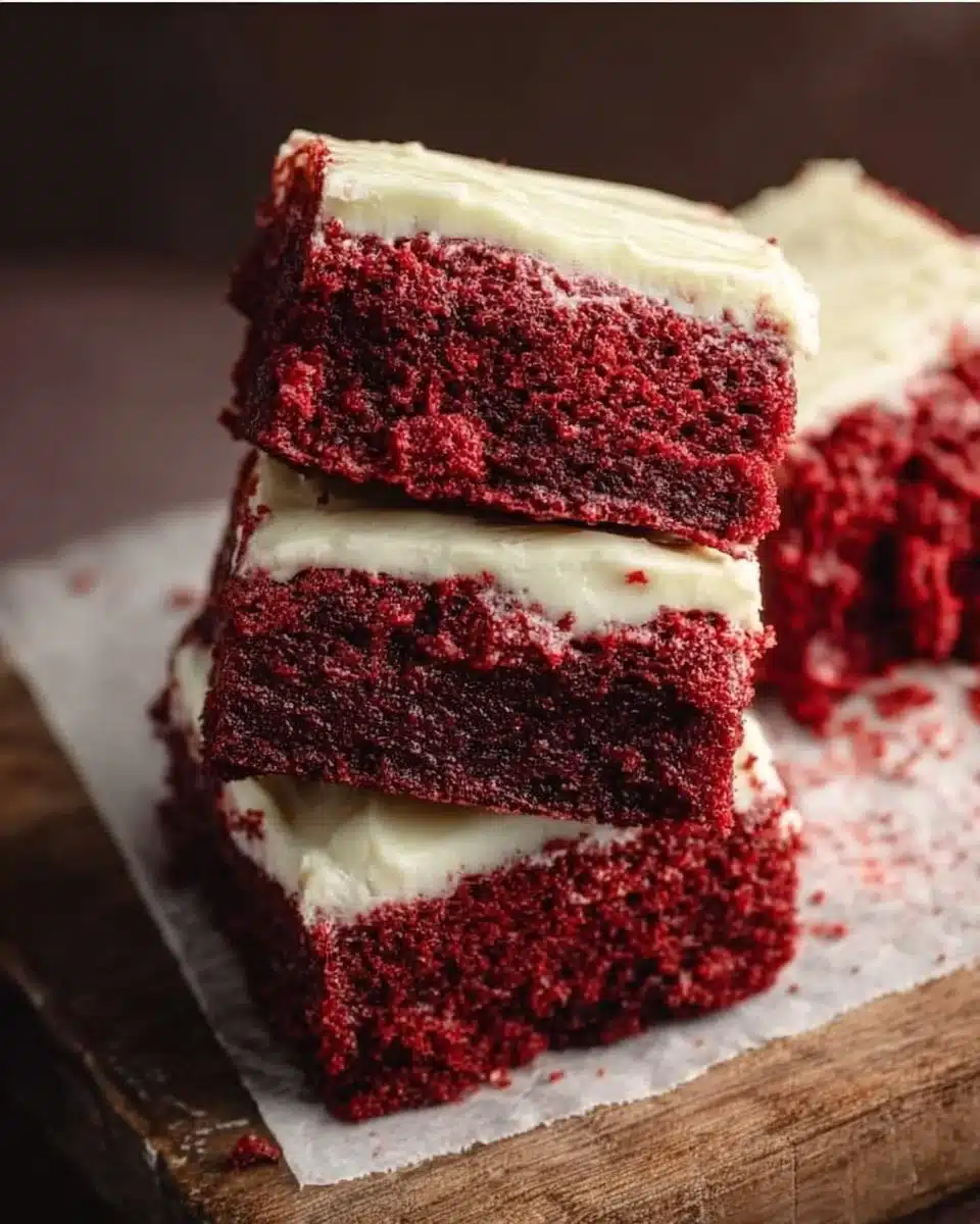 Dairy-Free Red Velvet Brownies with Cream Cheese Frosting 6 Dairy-Free Red Velvet Brownies with Cream Cheese Frosting