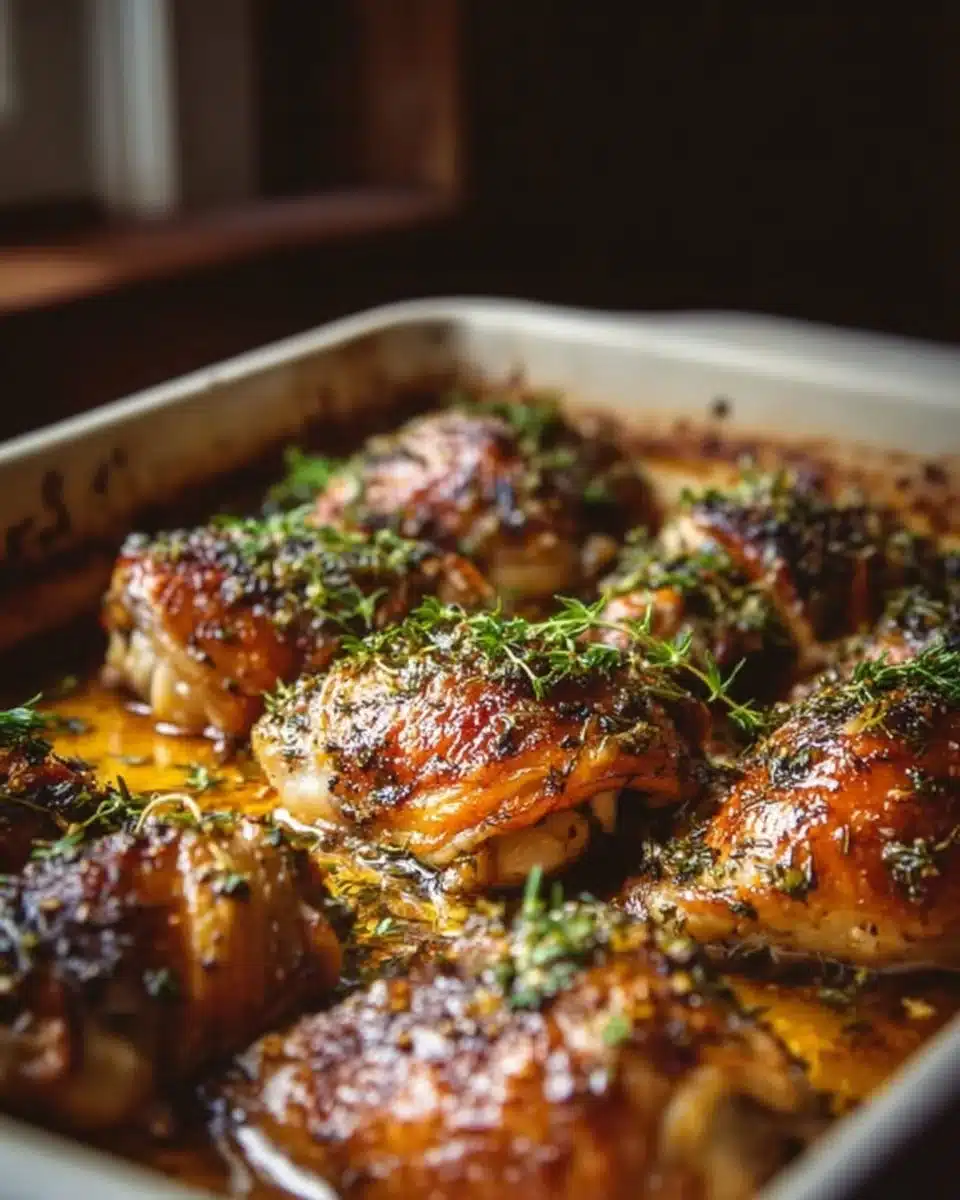 Easy Baked Chicken Thighs 4 Easy Baked Chicken Thighs Recipe