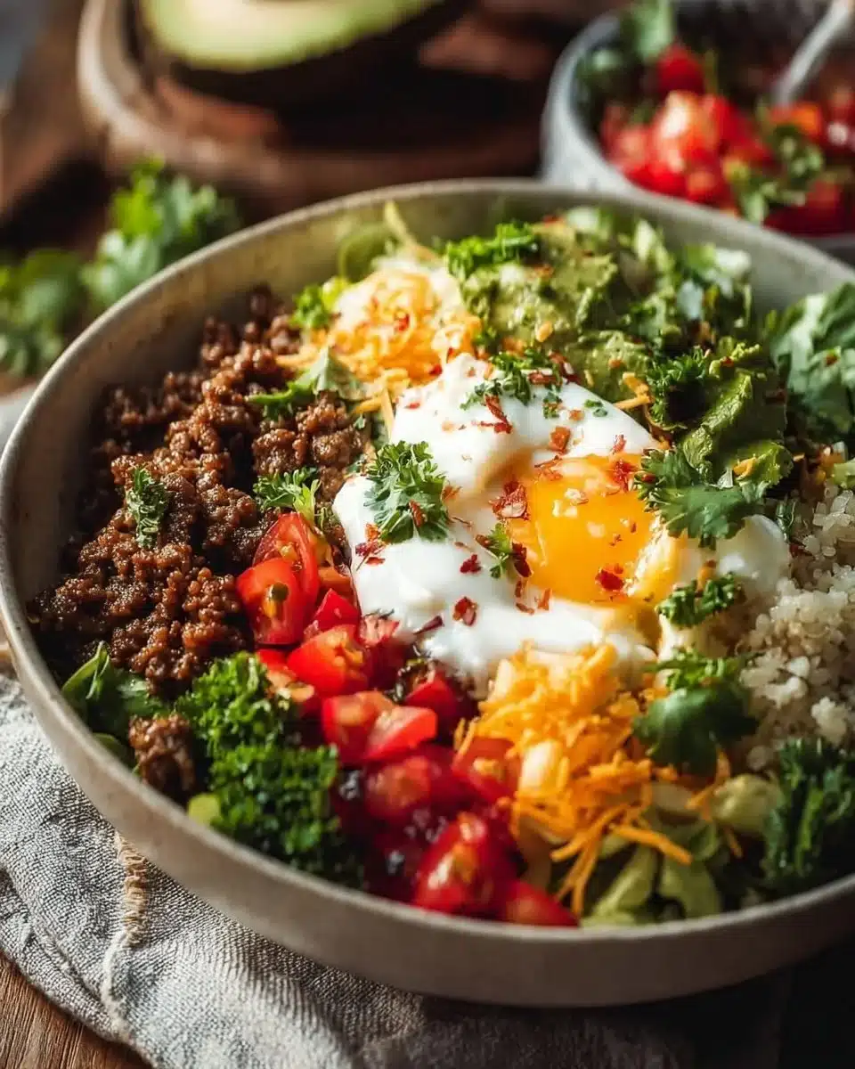 Easy Low Carb Burrito Bowl 6 Easy Low Carb Burrito Bowl - 25 Minute Protein-Packed Breakfast