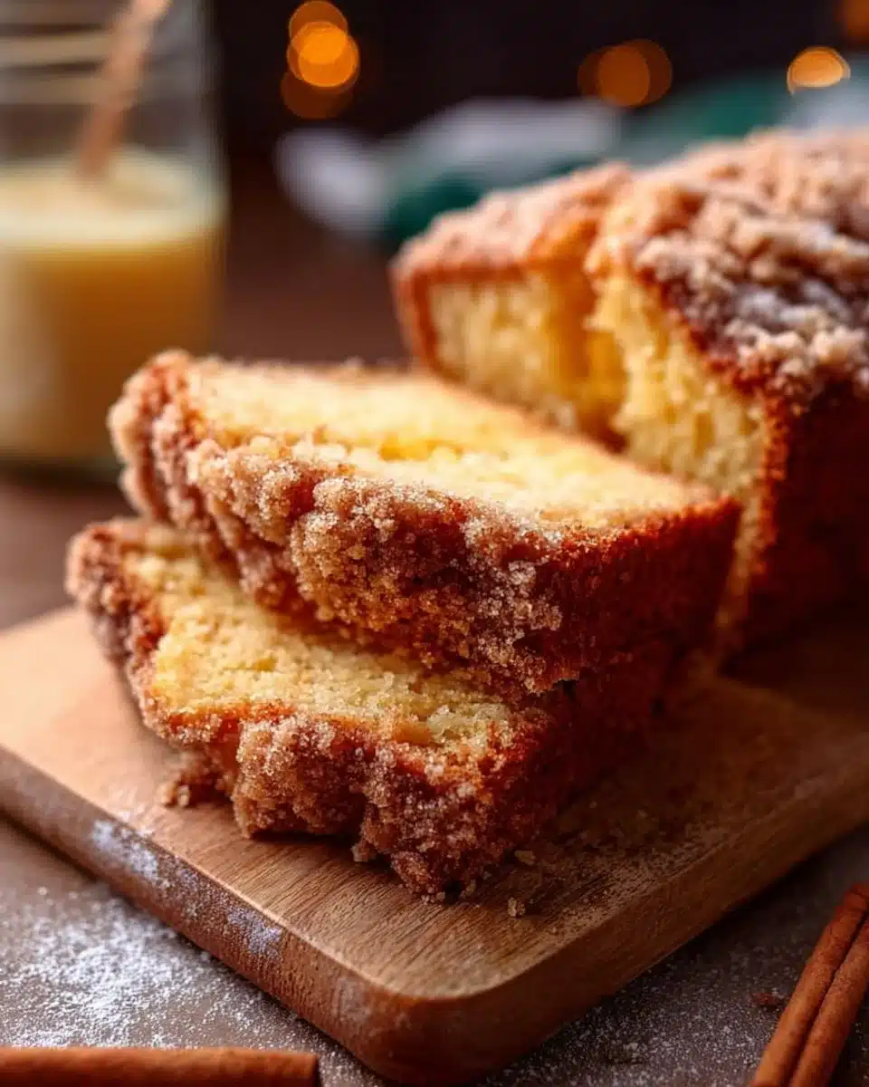 Eggnog Bread with Crumb Topping 6 Eggnog Bread with Crumb Topping