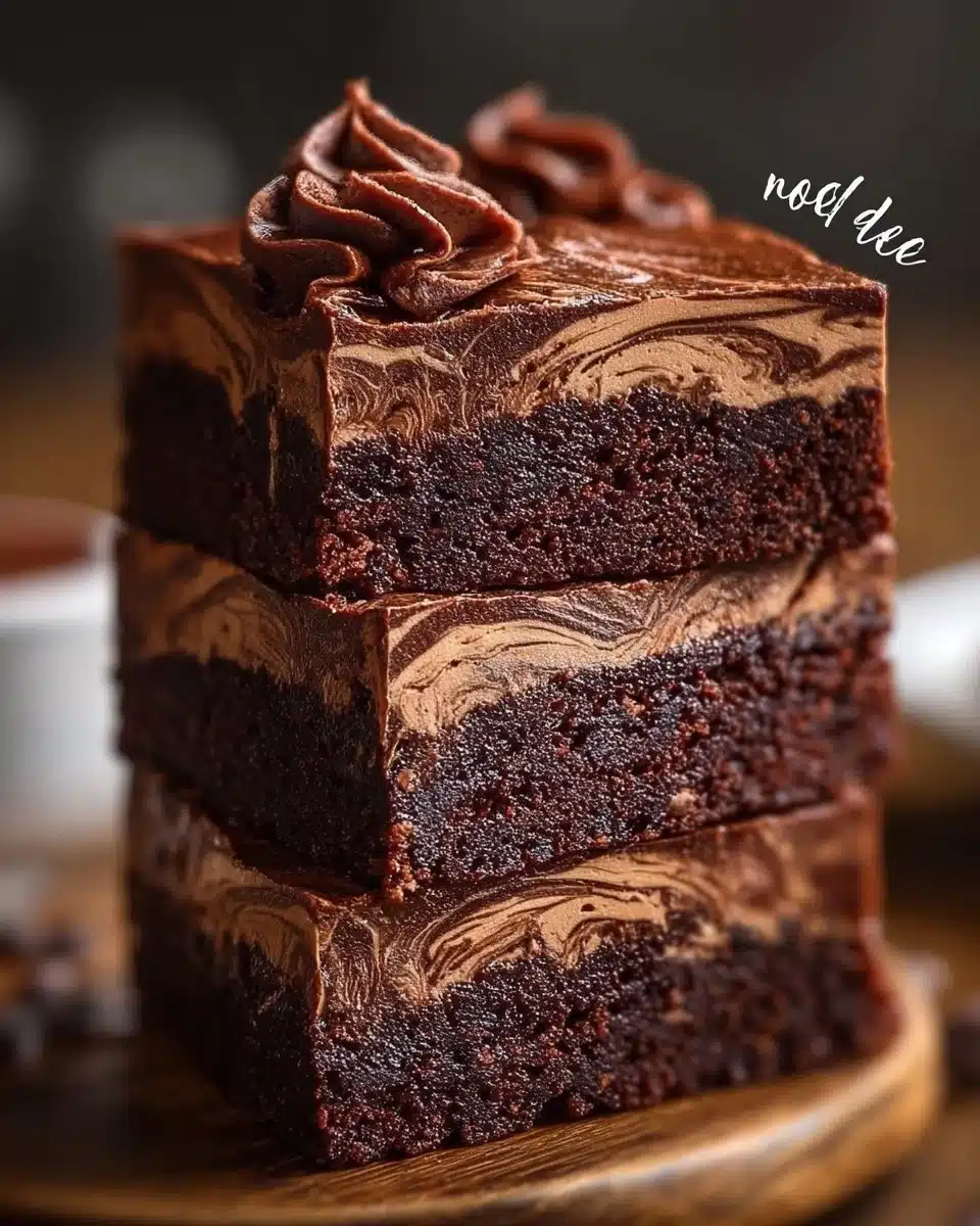 Fudgy Nutella Swirled Brownies 6 Fudgy Nutella Swirled Brownies