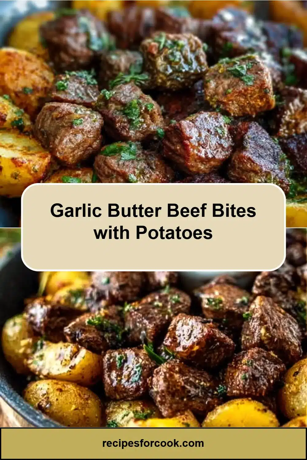 Garlic Butter Beef Bites with Potatoes 5 Garlic Butter Beef Bites with Potatoes