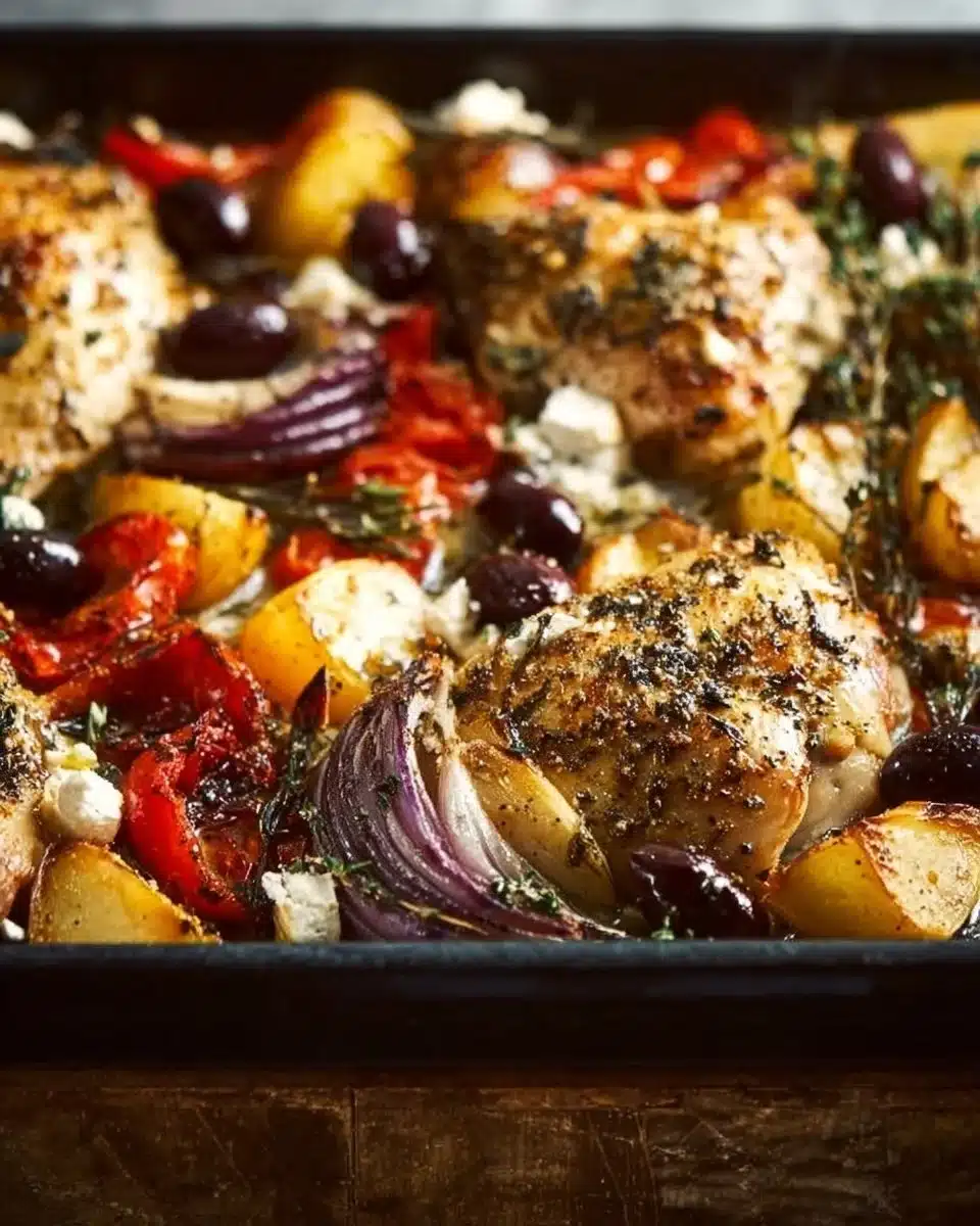 Greek Sheet Pan Chicken 4 Greek Sheet Pan Chicken
