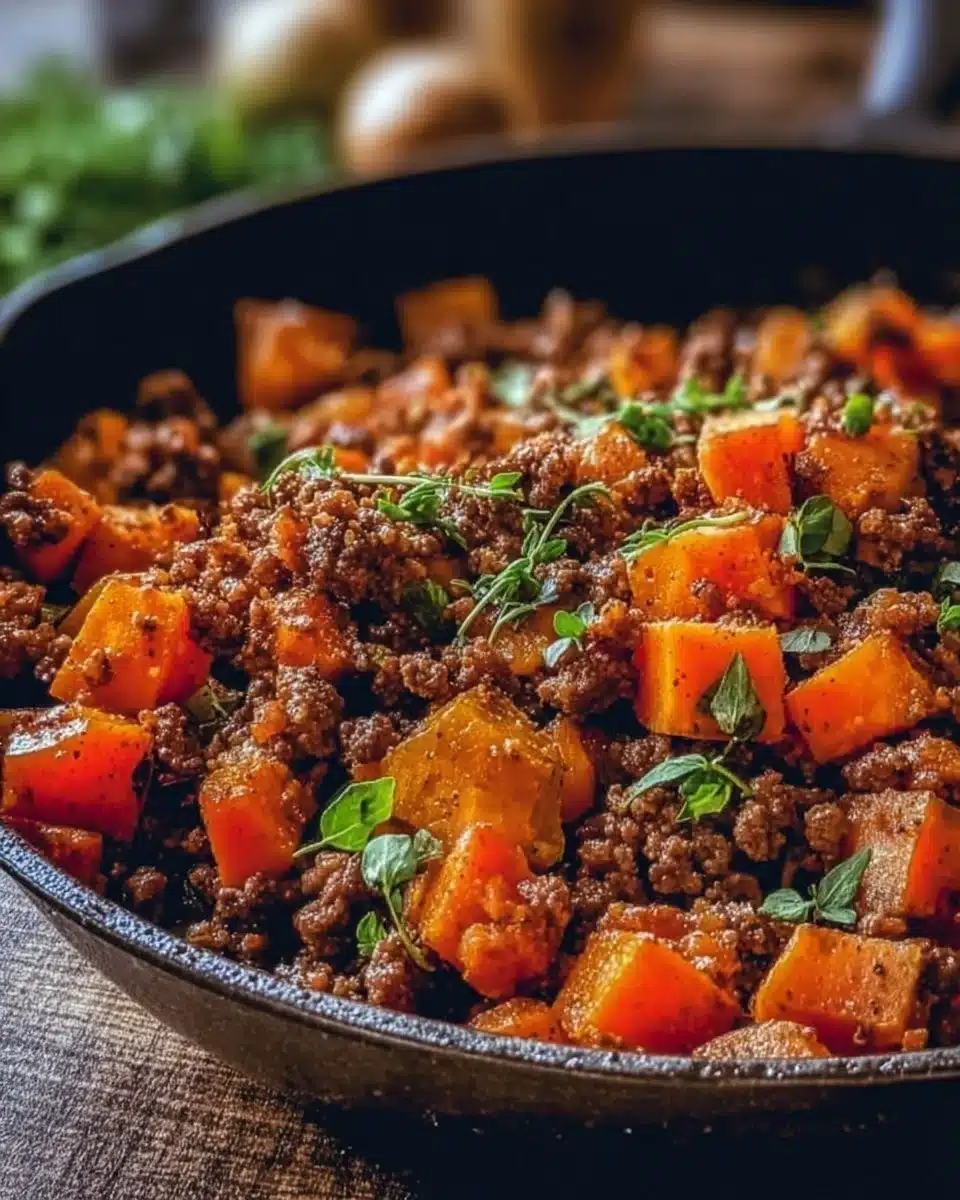 Ground Beef and Sweet Potato Skillet 6 Ground Beef and Sweet Potato Skillet