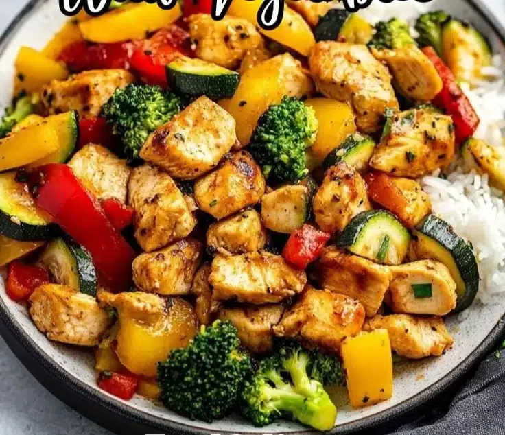 Healthy Chicken and Vegetables Skillet 4 Healthy Chicken and Vegetables Skillet
