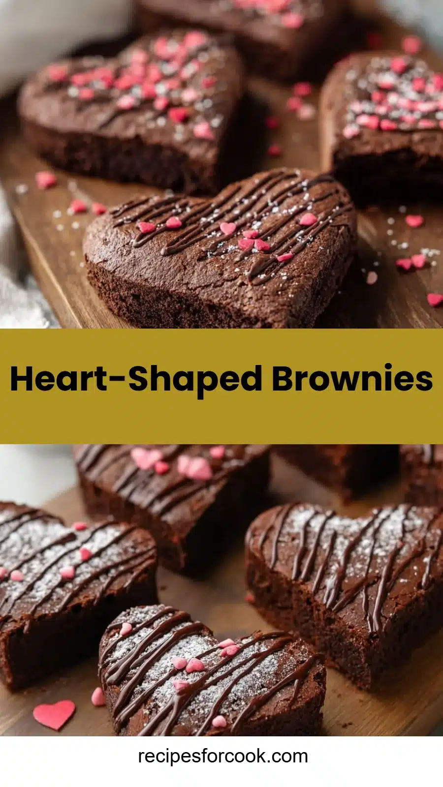 Heart-Shaped Brownies 5 Heart-Shaped Brownies