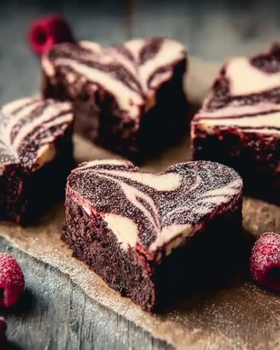 Heart Shaped Brownies 6 Heart Shaped Brownies