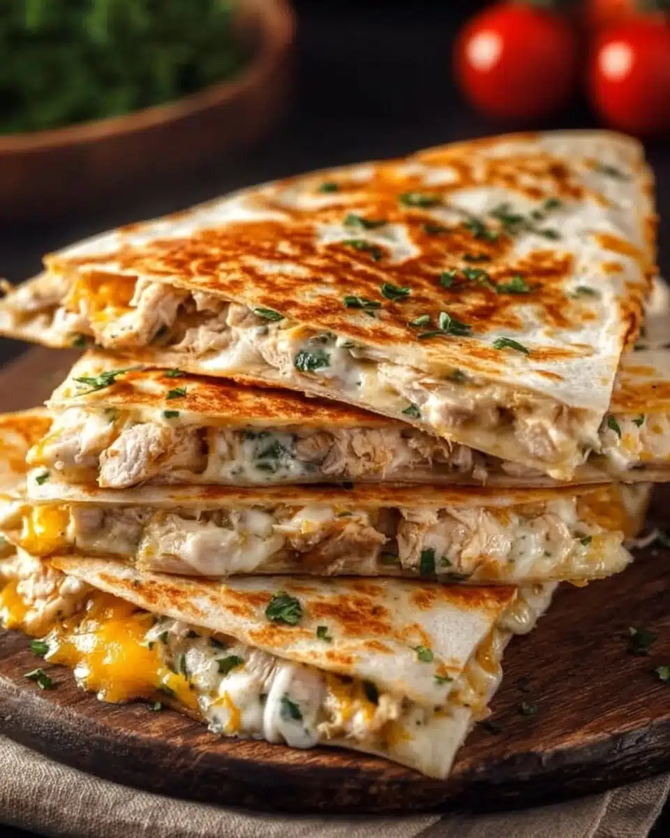 High-Protein Chicken Ranch Quesadilla 4 High-Protein Chicken Ranch Quesadilla