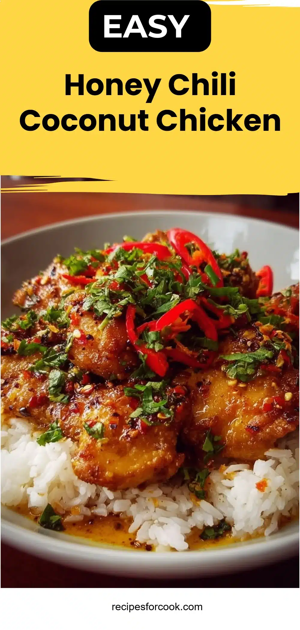 Honey Chili Coconut Chicken 5 Honey Chili Coconut Chicken