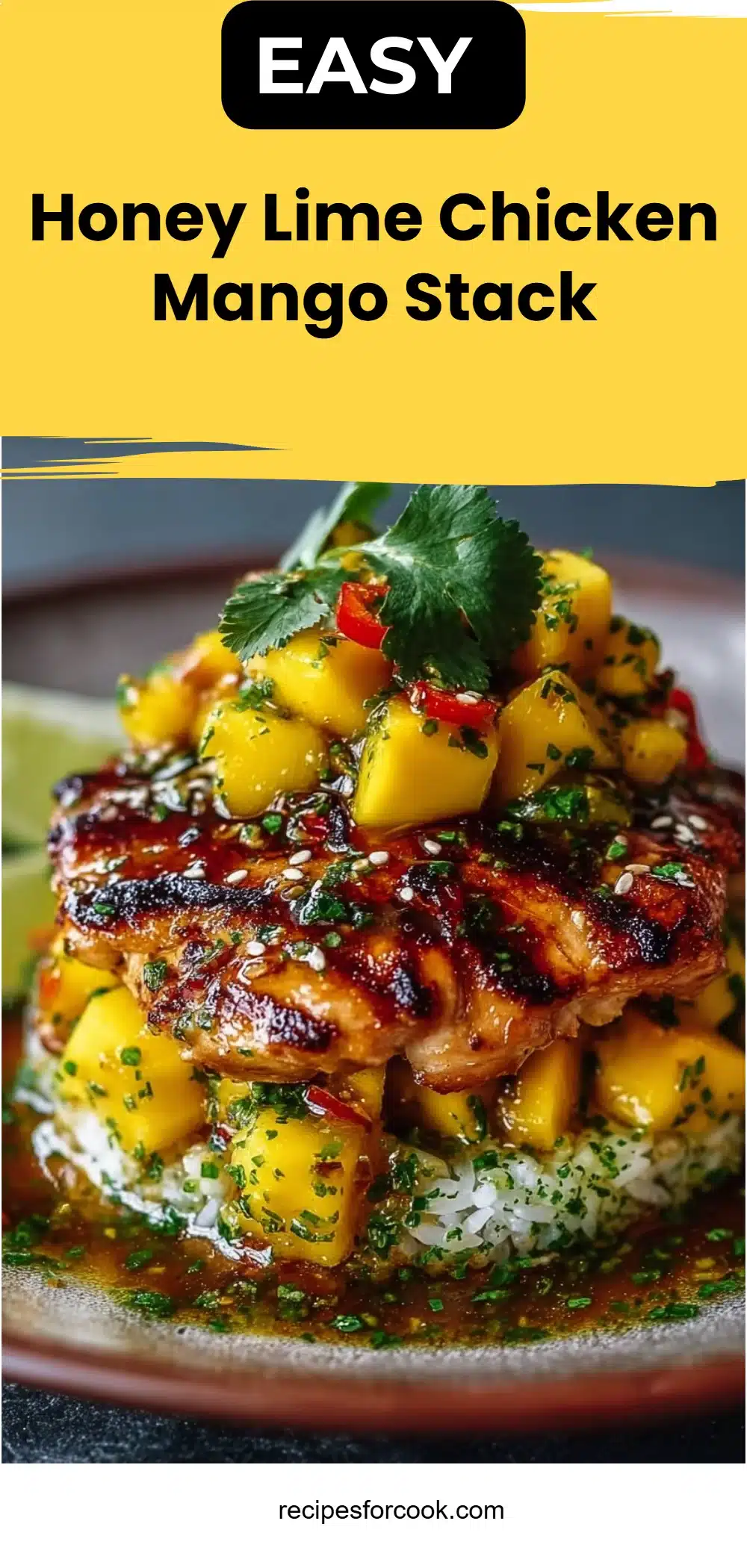 Honey Lime Chicken Mango Stack 5 Honey Lime Chicken Mango Stack