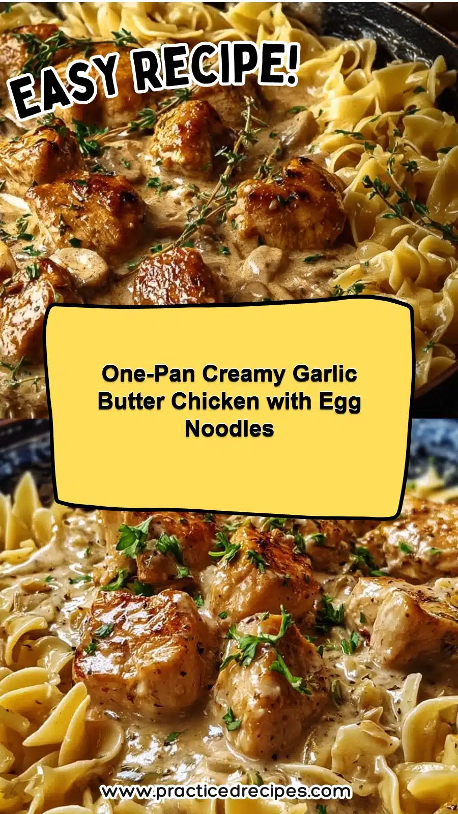 One-Pan Creamy Garlic Butter Chicken with Egg Noodles 5 One-Pan Creamy Garlic Butter Chicken with Egg Noodles