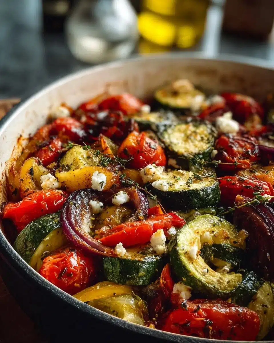 One-Pan Greek Vegetables 6 One-Pan Greek Vegetables