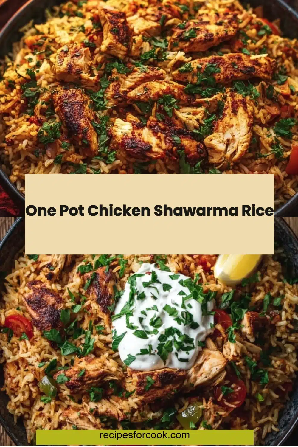One Pot Chicken Shawarma Rice 5 One Pot Chicken Shawarma Rice