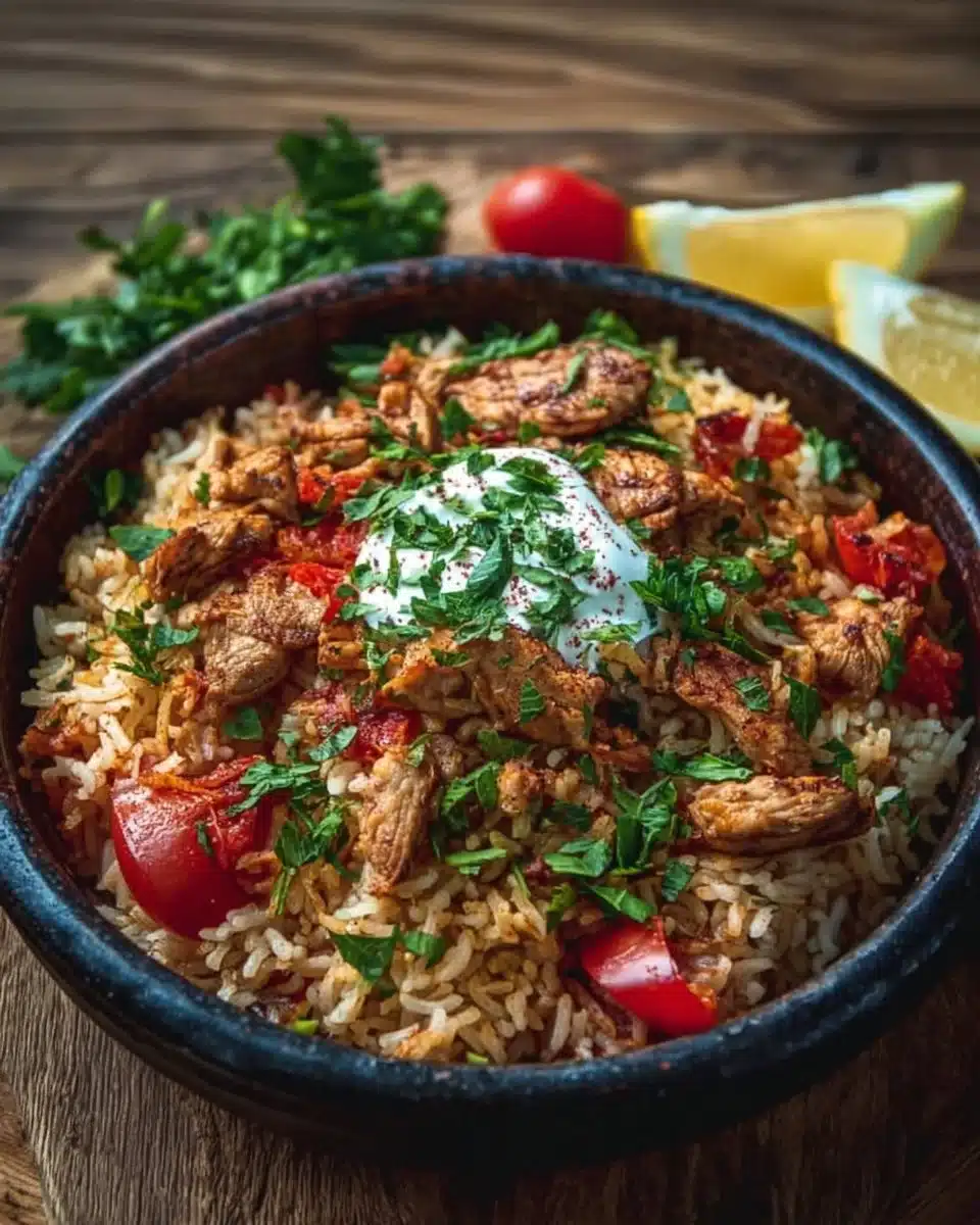 One Pot Chicken Shawarma Rice